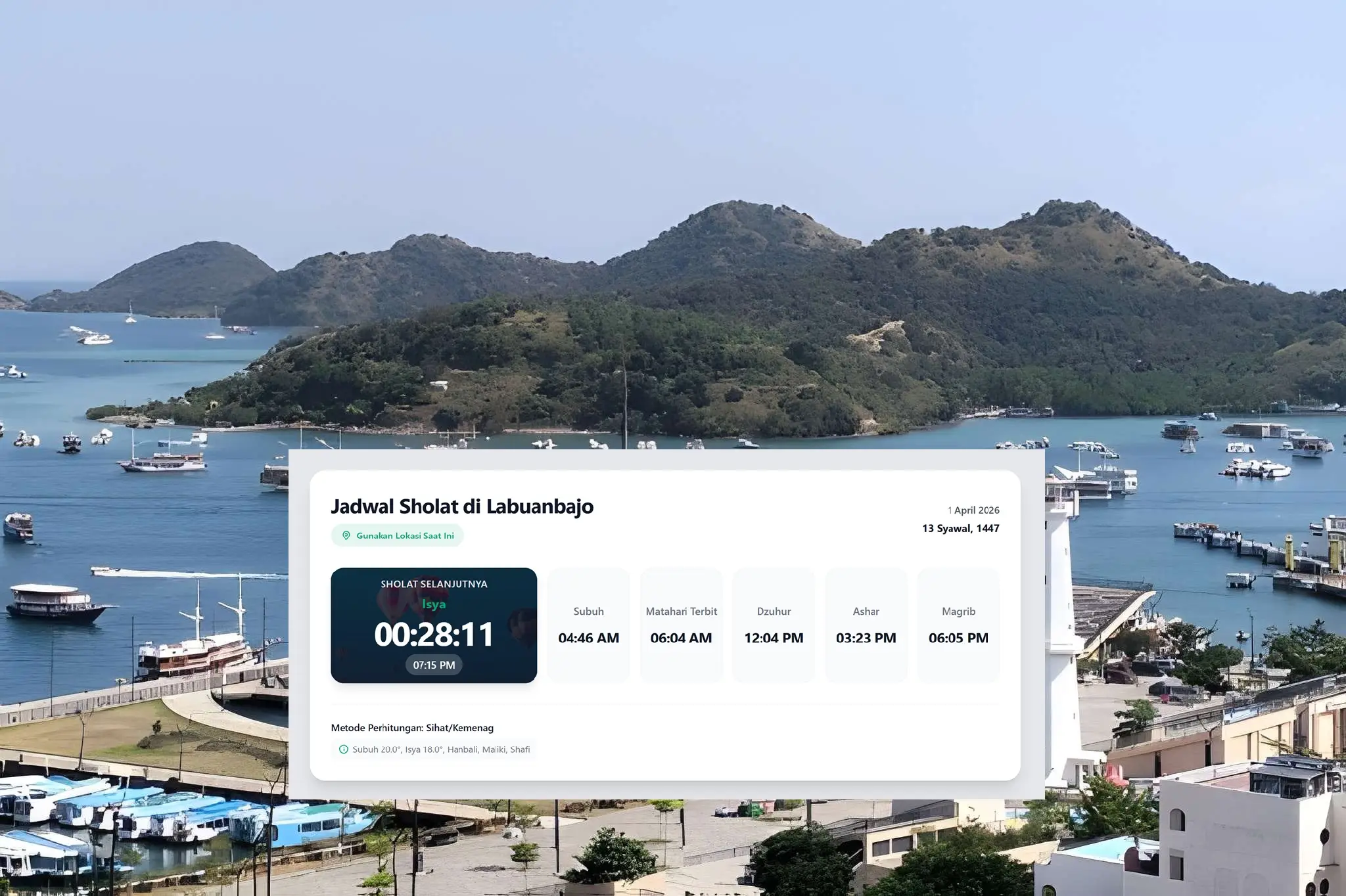 Labuan Bajo Prayer Times Travel Guide for Muslim Visitors